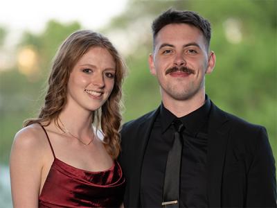 Reagan Neal and Harrison Burnette were among the couples looking their best at the Jr./Sr. Formal. (Photo by Noah Allard)