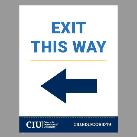 Columbia International University Covid-19 Signage Option 19