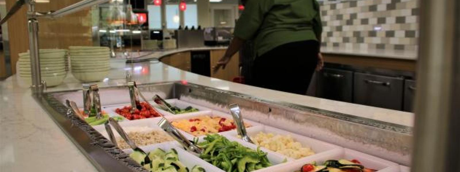 CIU's new dining center features diverse menu options in a beautiful new facility.