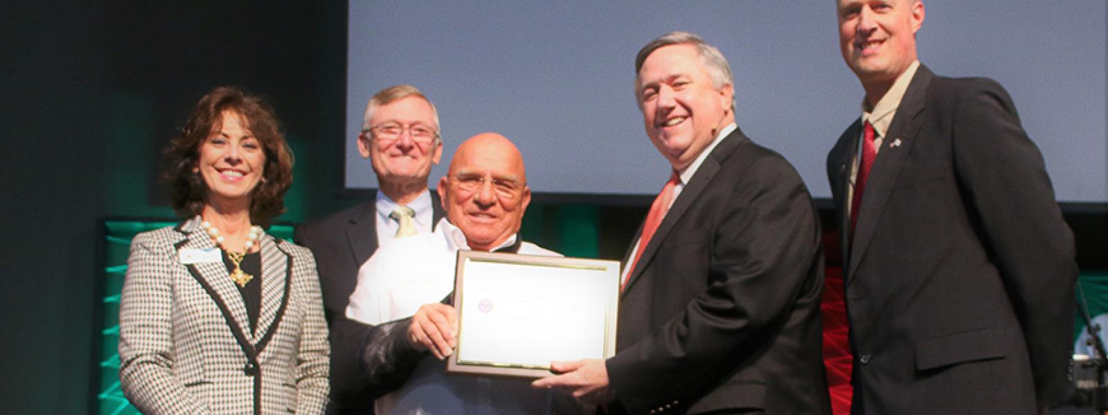 ESGR Patriot Award presented to CIU President Dr. Mark Smith. 