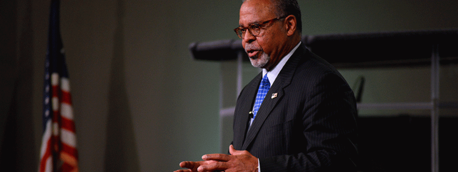 Dr. Ken Blackwell of the Family Research Council speaks to CIU students.  