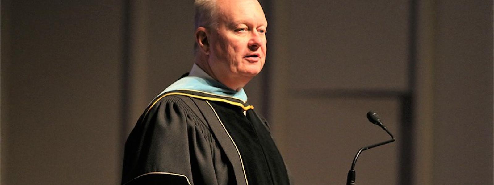 Dr. Ralph Enlow was the keynote speaker at the inauguration of CIU President Dr. Mark Smith.
