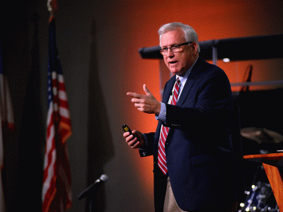 Dr. Michael Avery speaks at the Christian Life Conference. (Photos by Nathaniel Rabon CIU Student Photographer