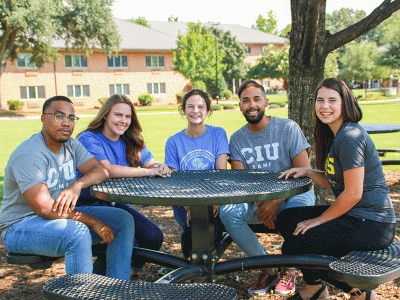 CIU students celebrate a record enrollment. 