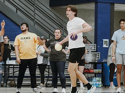 Dodgeball is an annual favorite at the Shofar Cup. 