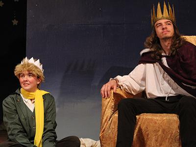 Matti Baskin as The Prince and Jacob Sark as The King (Photo by Clara Lebo)