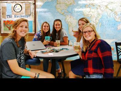 Grace coffee brings together friends in the Rossi Student Center 