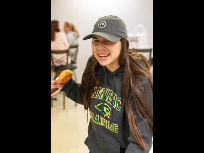 "Florence Welcome Party" at CIU featured free donuts 