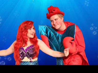 Courtney Reasoner as Ariel, and her brother Jeremy Resaoner as Sabastian.