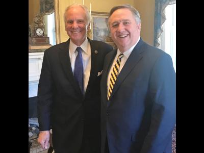Dr. Mark Smith and Gov. Henry McMaster 