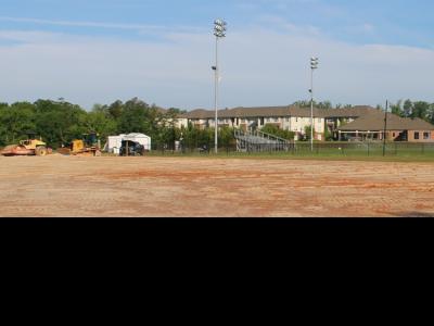 CIU softball field under construction 